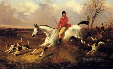horse cats Painting - Over The Brook John Frederick Herring Jr horse